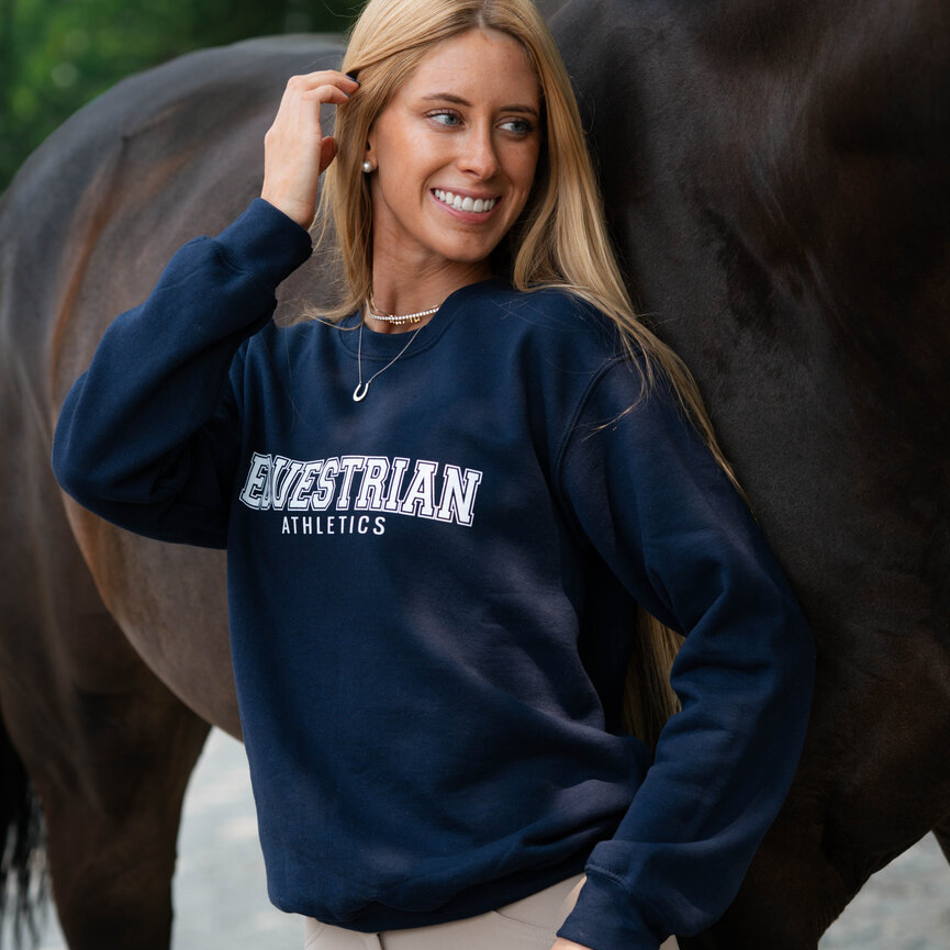 EQUESTRIAN ATHLETICS PRINTED PULLOVER