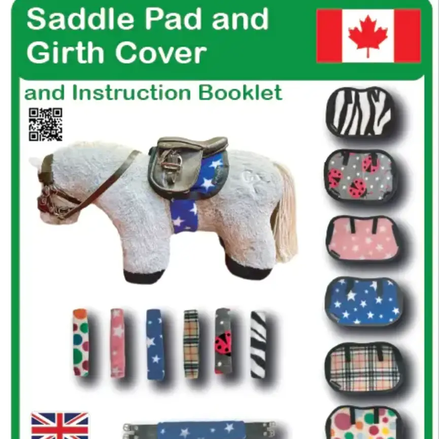CRAFTY PONIES SADDLE PAD AND GIRTH COVER
