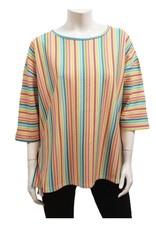 Gilmour Clothing Rainbow Stripe Bamboo Top