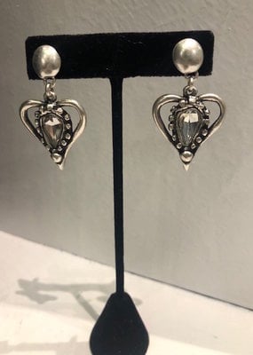Stone Heart Earring