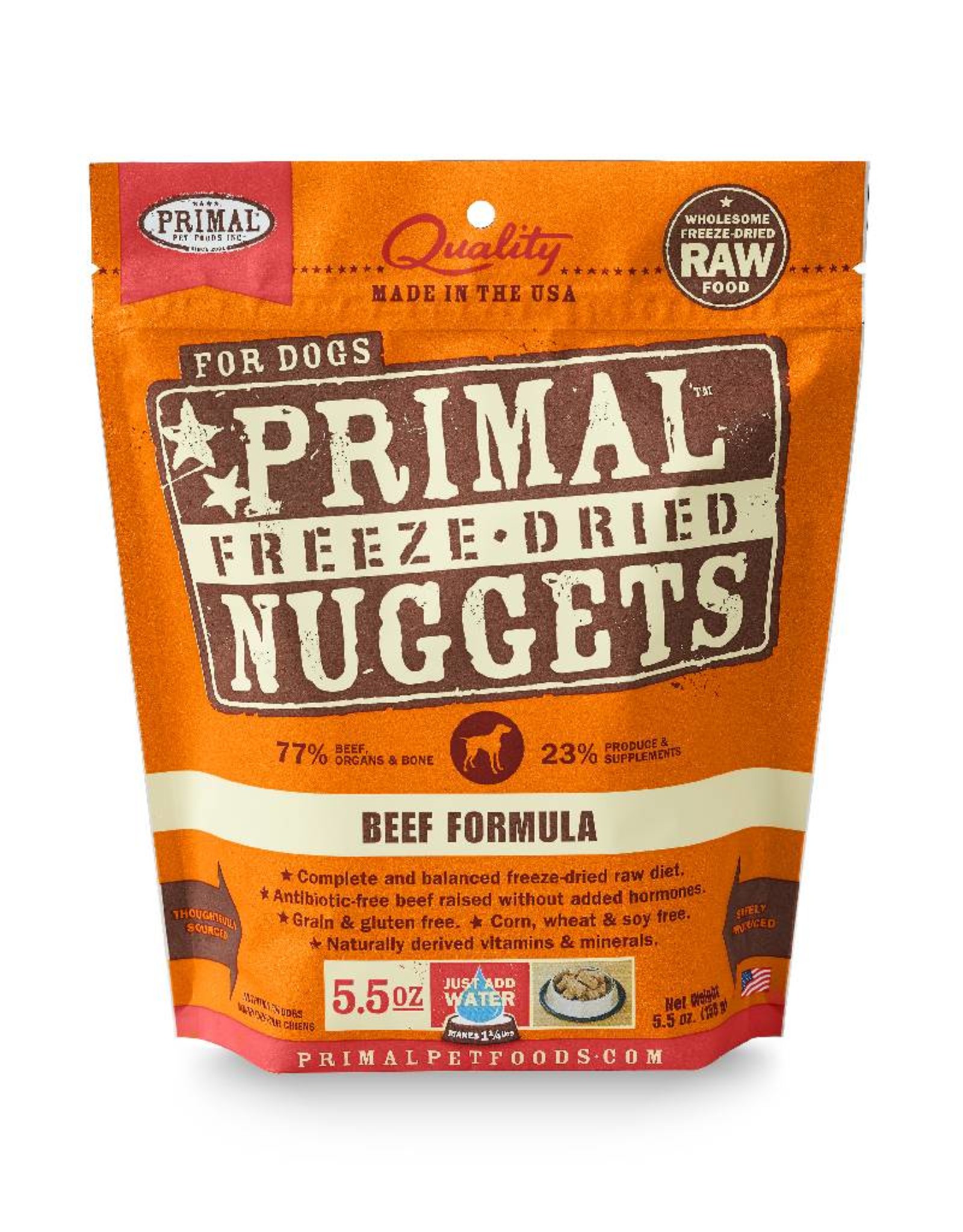 PRIMAL PET FOODS Primal | Freeze Dried Nuggets Canine Beef Formula