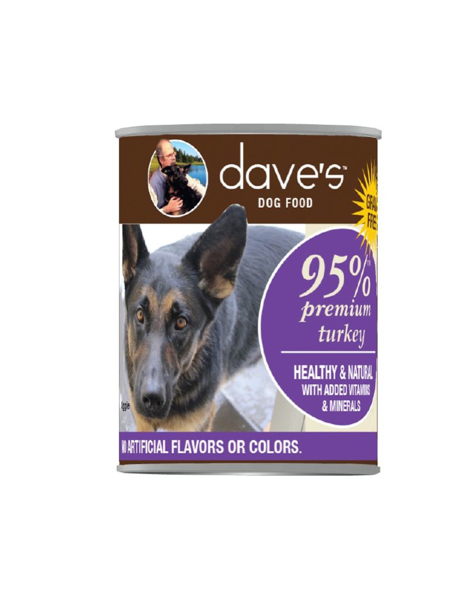 Dave’s | 95% Premium Meats Canned Dog Food Turkey Recipe