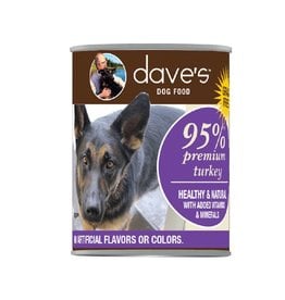 Dave’s | 95% Premium Meats Canned Dog Food Turkey Recipe