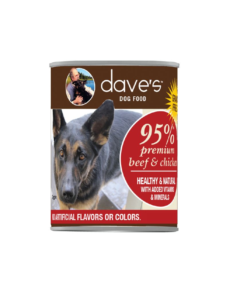 Dave's | 95% Premium Meats Canned Dog Food Beef & Chicken ...