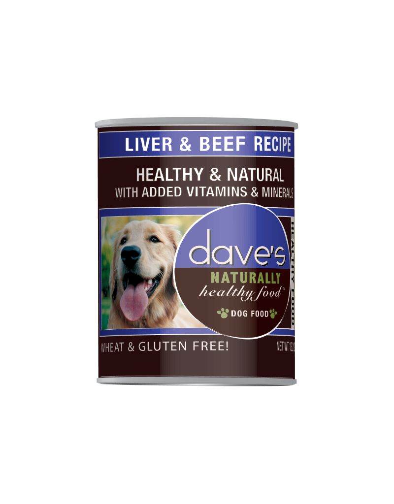 Dave's Naturally Healthy Liver And Beef Canned Dog Food Dave's Naturally Healthy Liver And Beef Canned Dog Food