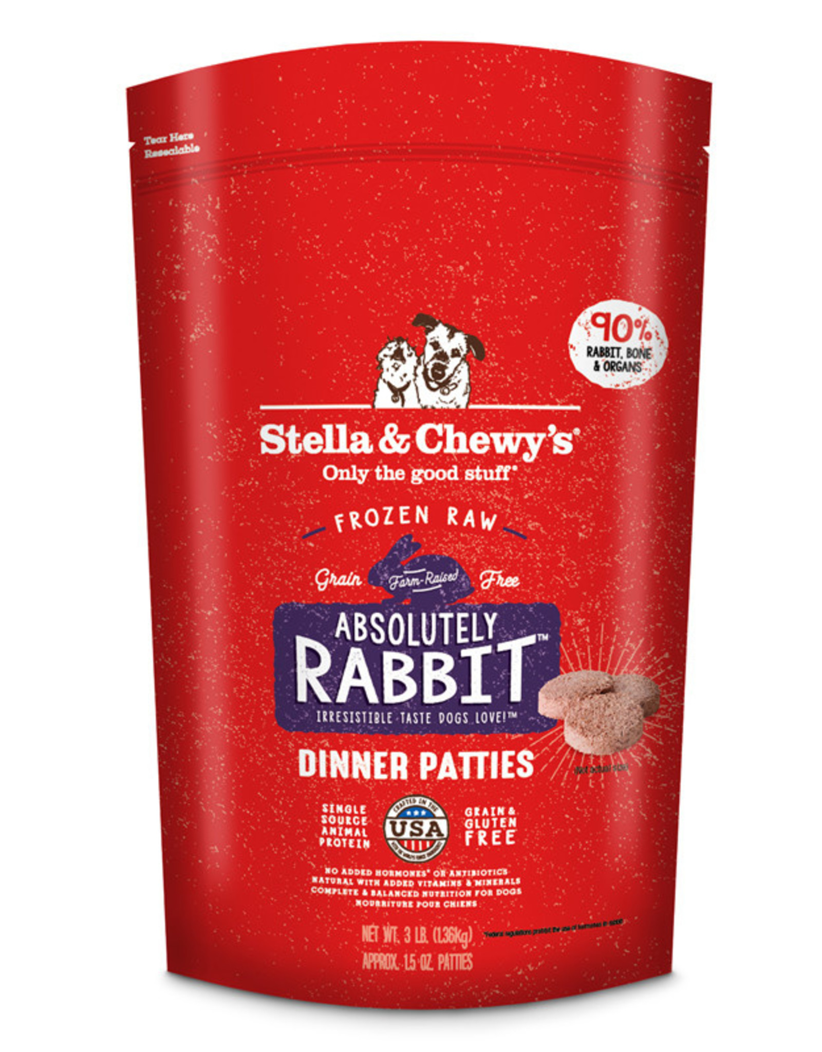 STELLA & CHEWY'S Stella & Chewy's | Frozen Canine Dinner Absolutely Rabbit Formula