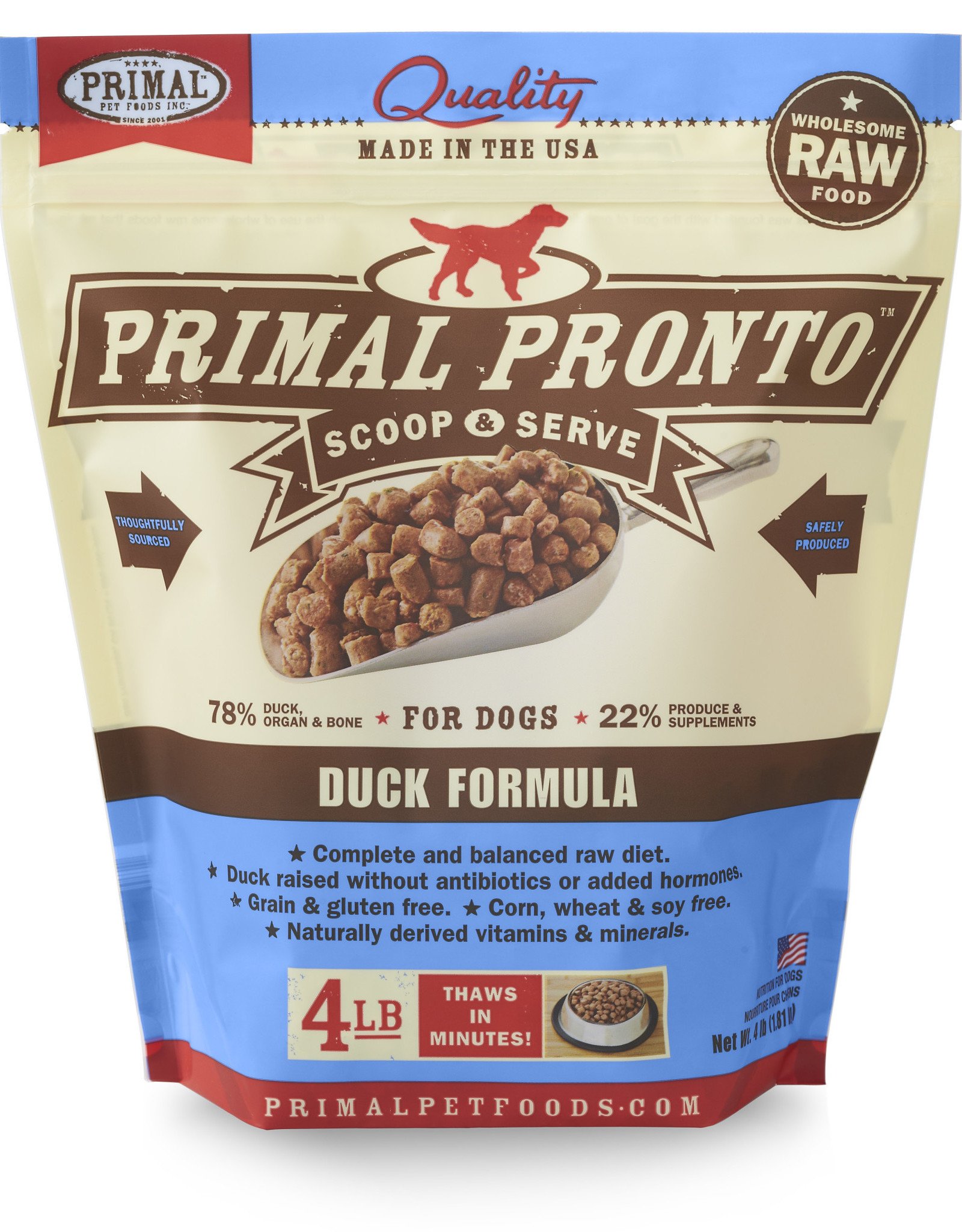 PRIMAL PET FOODS Primal | Raw Frozen Canine Duck Formula