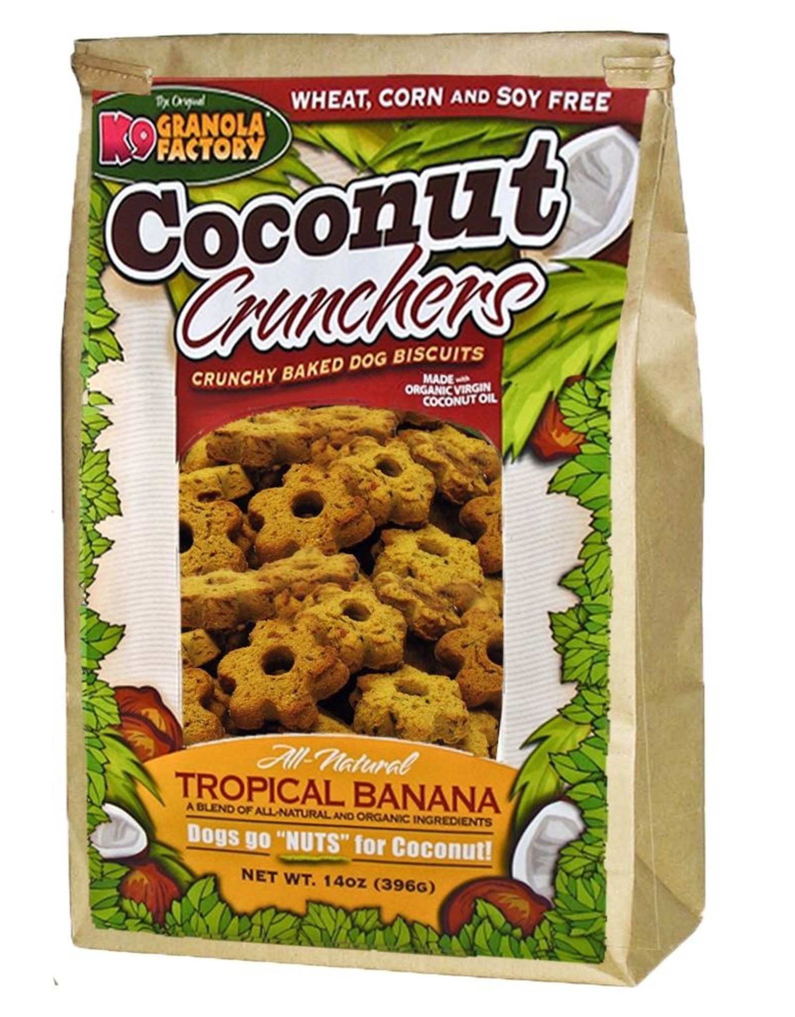 K9 Granola Factory K9 Granola | Treats Crunchers Coconut Tropical Banana 14 oz