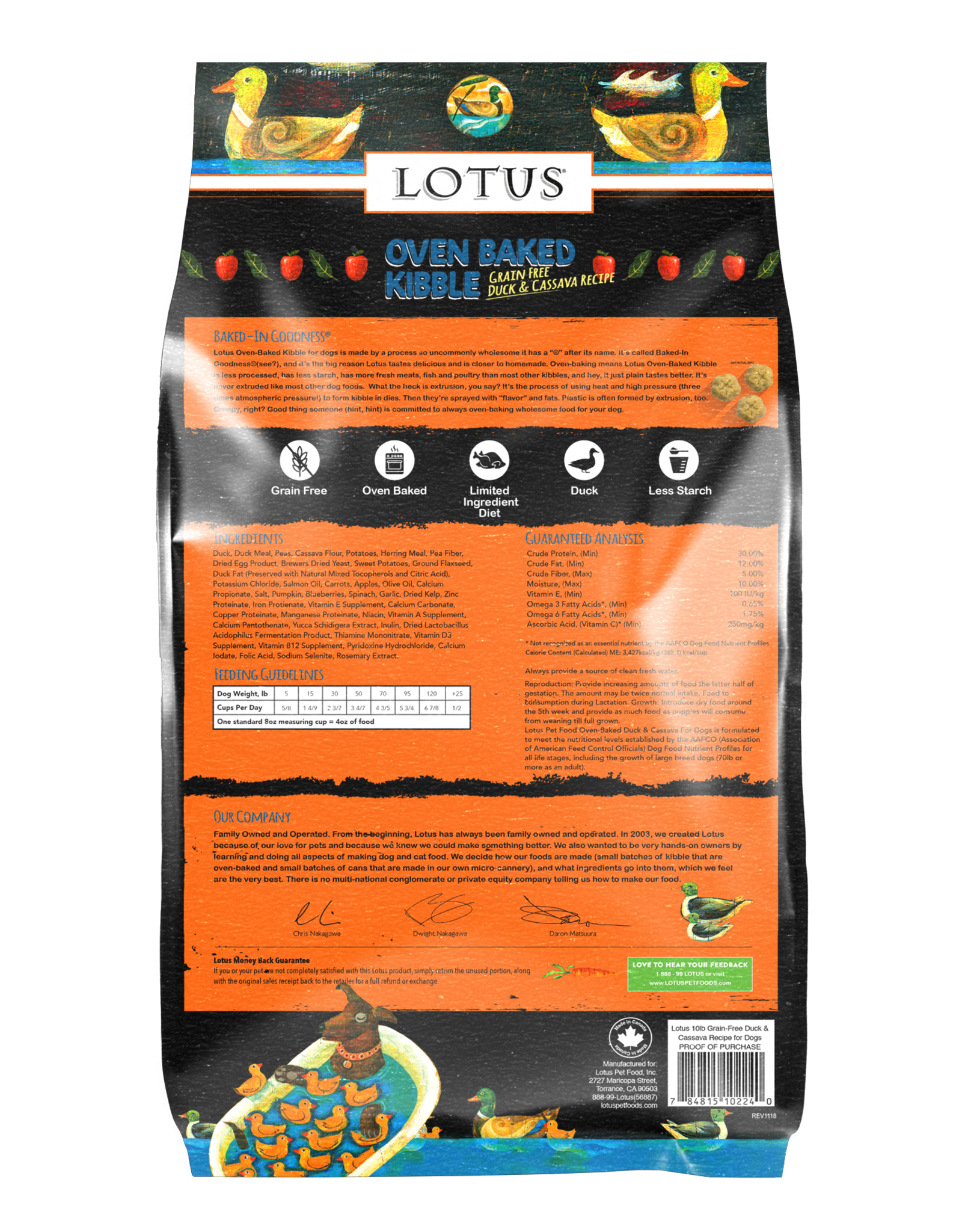 Lotus Lotus | Dog Dry Grain Free Duck & Sweet Potato