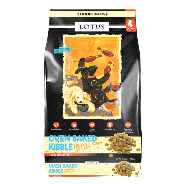 Lotus Dog Dry Small Bites Good Grains Puppy 5 lbs Lucky Pet Dog