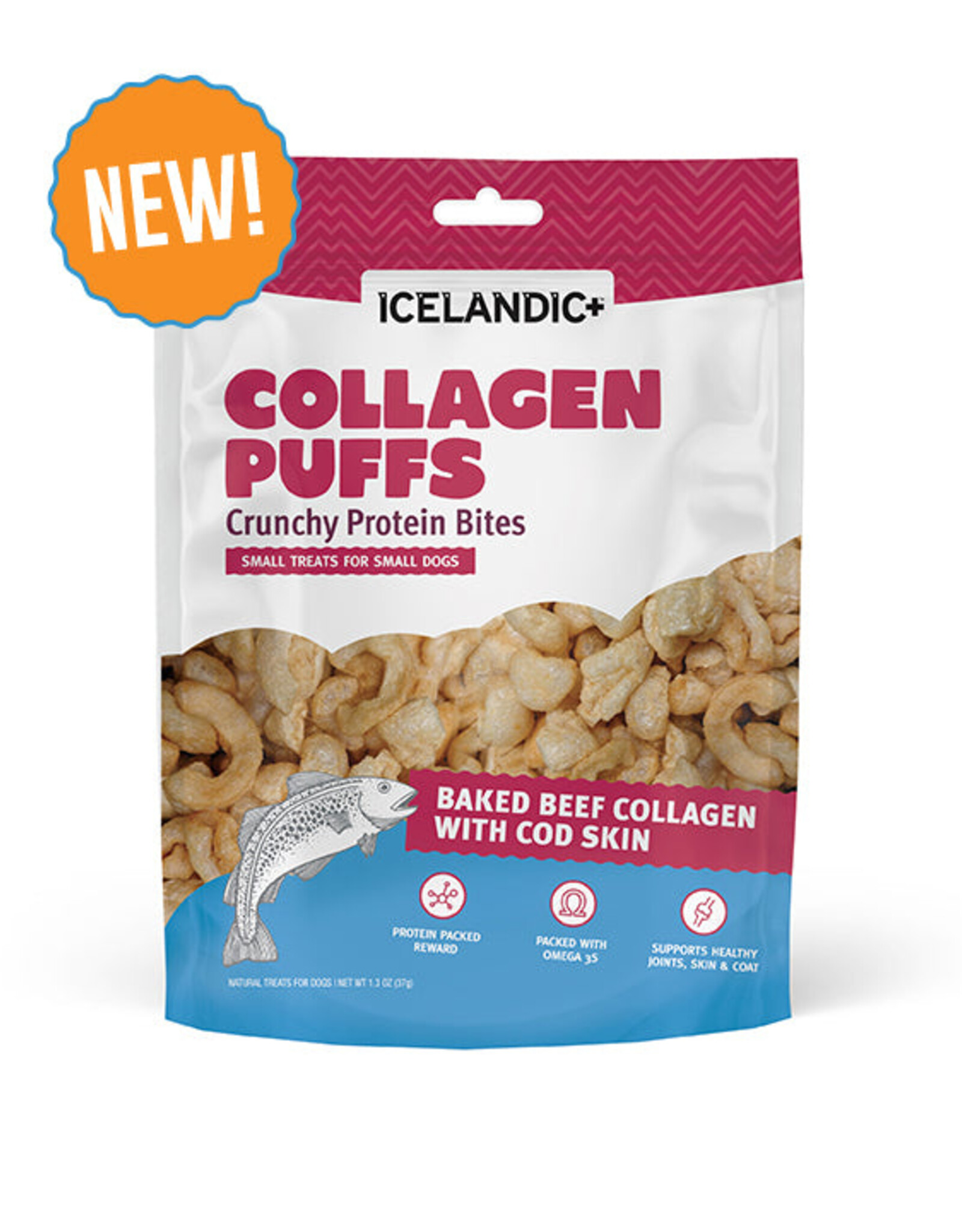 Icelandic Plus Icelandic Plus | Beef Collagen Puffs with Cod Skin