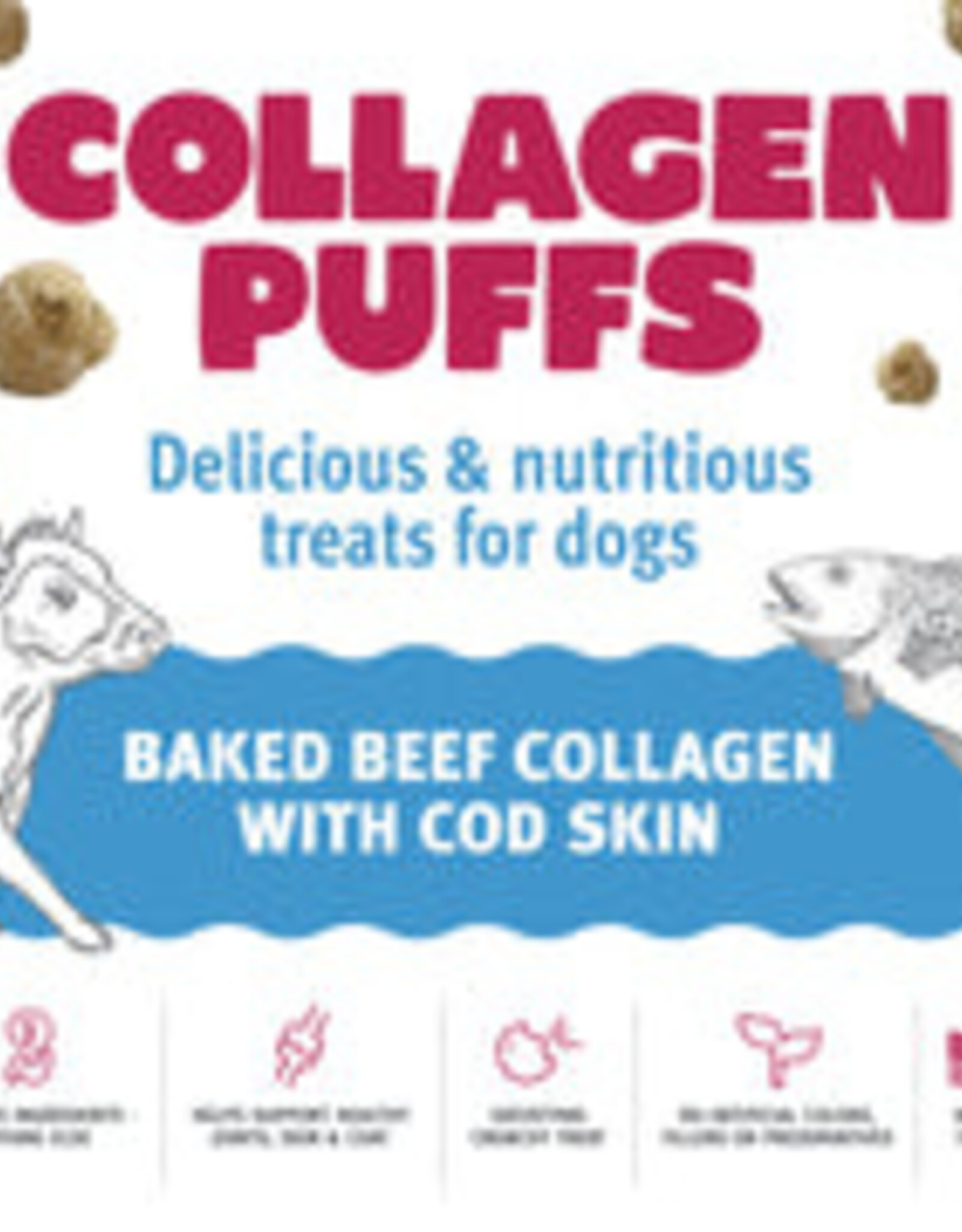 Icelandic Plus Beef Collagen Puffs with Cod Skin Lucky Pet Dog