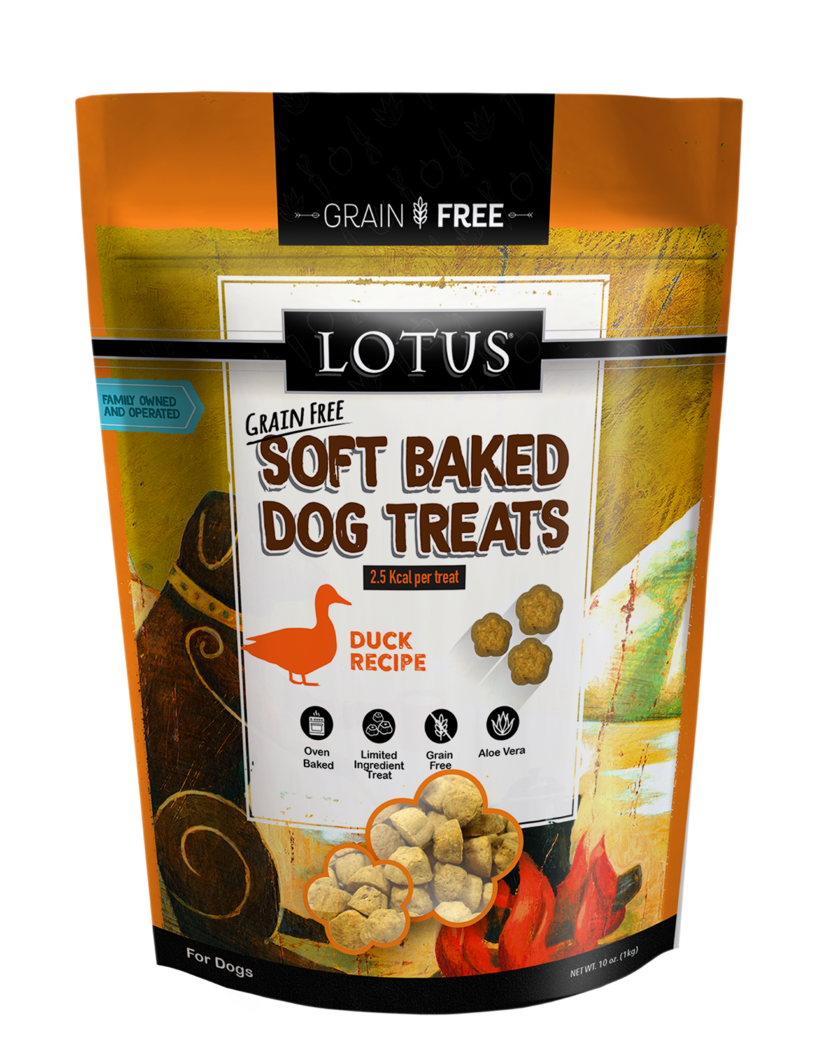 Lotus Lotus | Grain Free Soft Baked Dog Treats 10 oz Duck Recipe