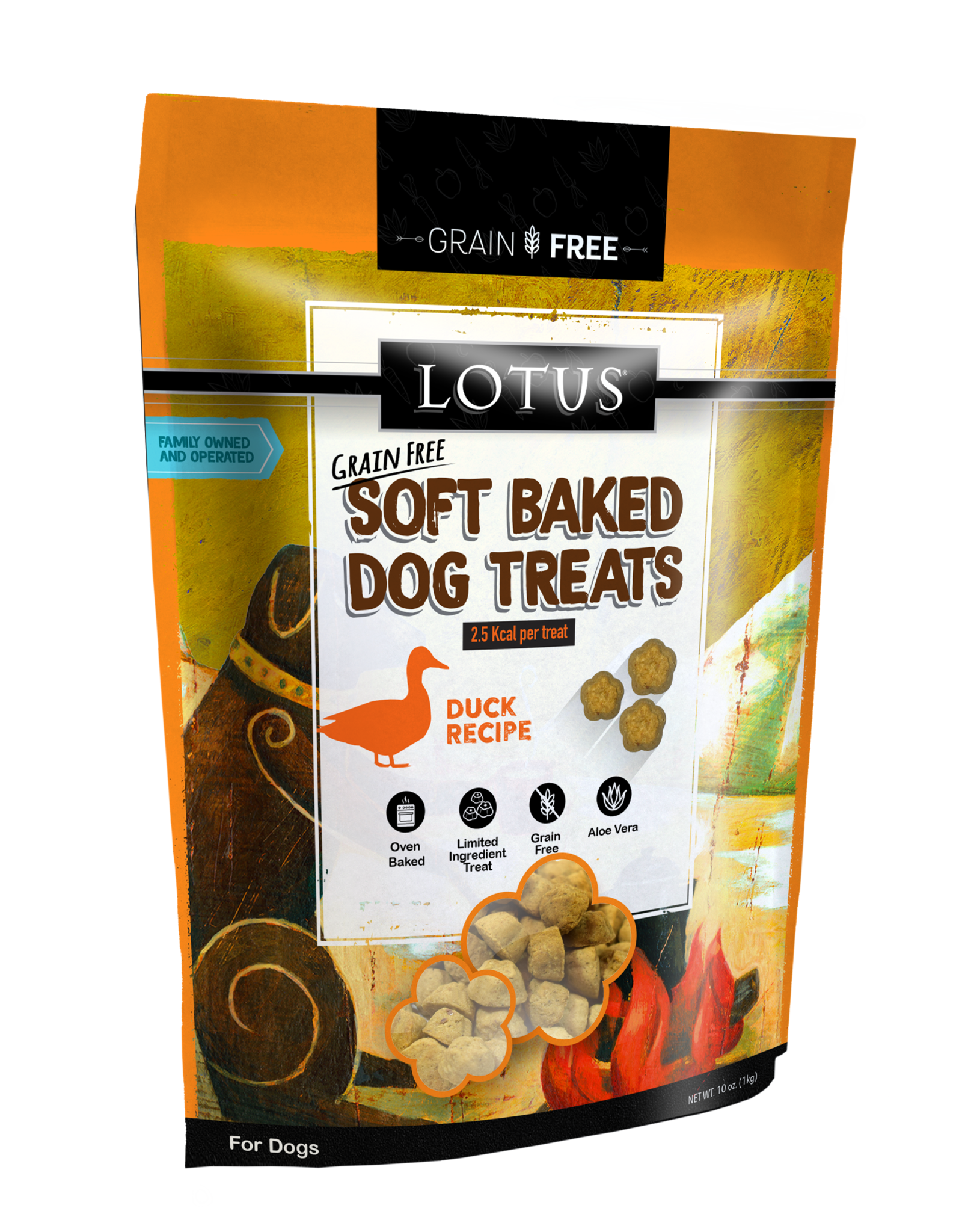 Lotus Lotus | Grain Free Soft Baked Dog Treats 10 oz Duck Recipe