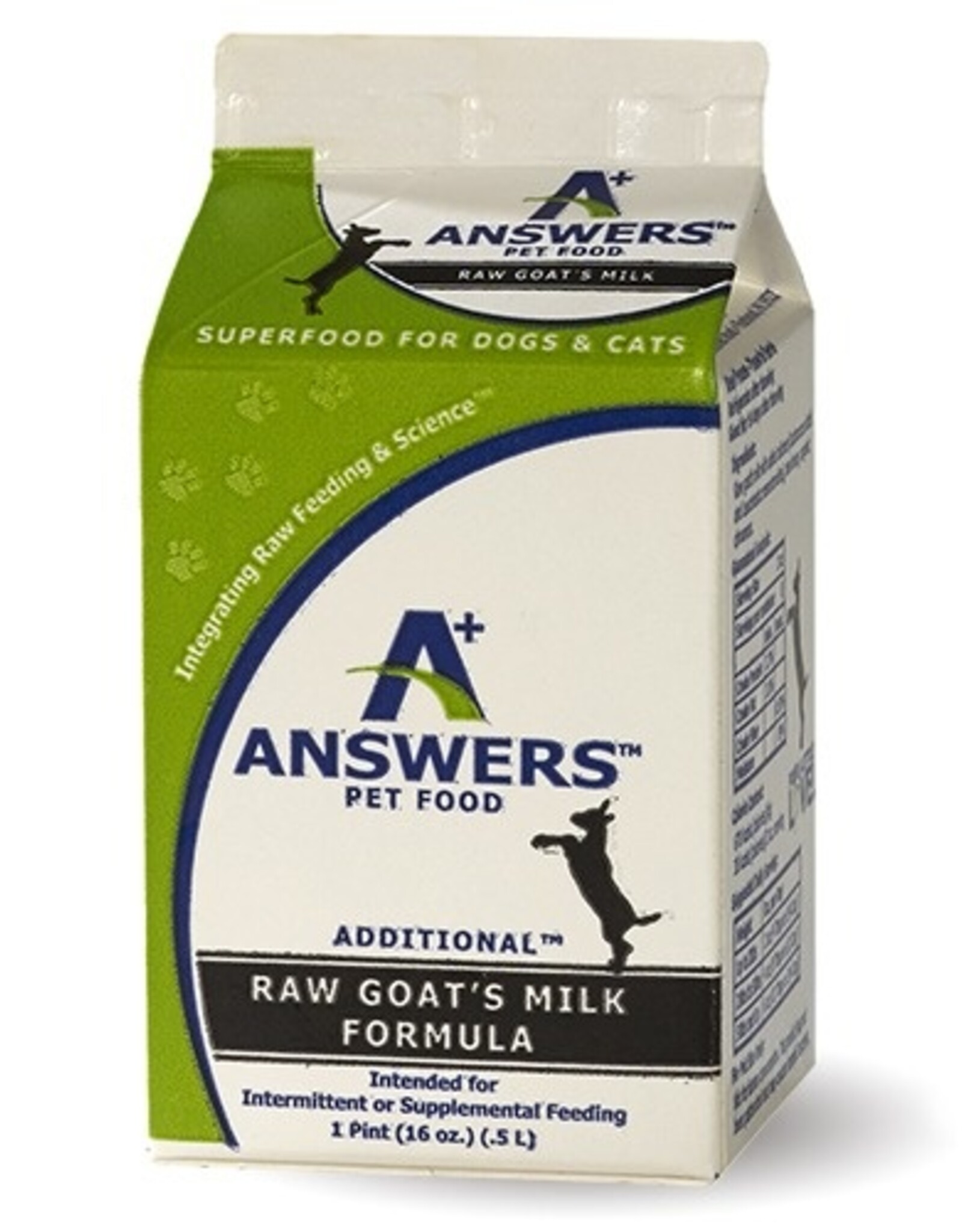 Answers Answers | Additional Raw Goat's Milk Formula