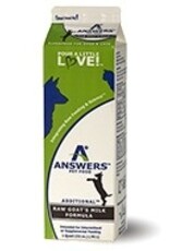 Answers Answers | Additional Raw Goat's Milk Formula