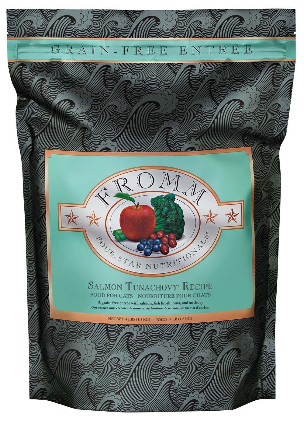 Fromm Four Star Cat Dry GF Salmon Tunachovy 4 lb Lucky Pet Dog Grooming Westchase