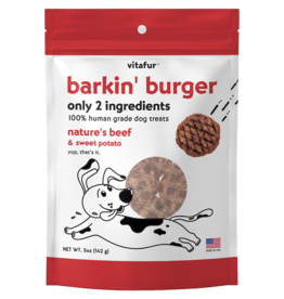 Vitafur Vitafur | Barkin' Burger | Dog Treats 5 oz Nature's Beef