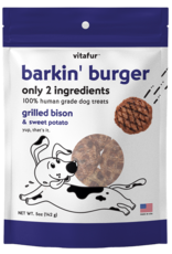 Vitafur Vitafur | Barkin' Burger | Dog Treats 5 oz Grilled Bison