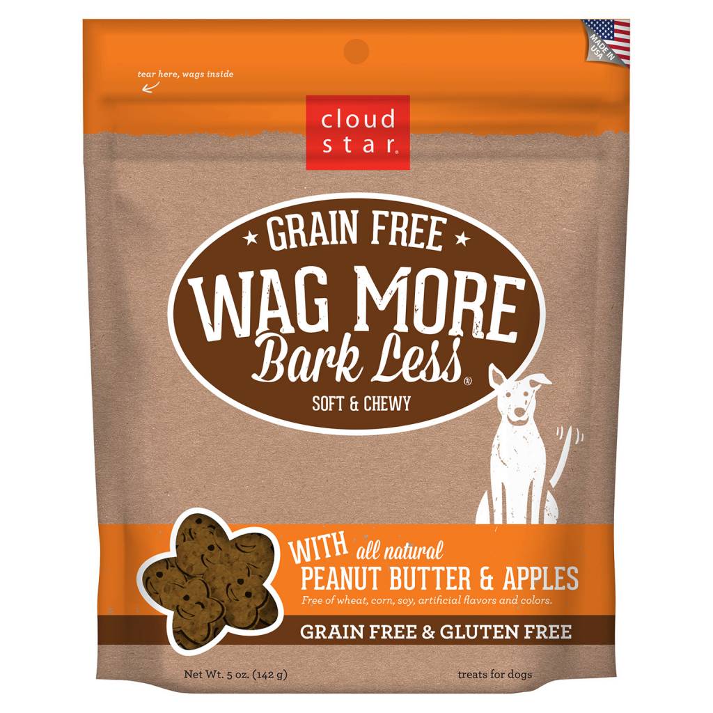 Cloud Star Wag More Bark Less with Peanut Butter & Apples Soft & Chewy 5oz Lucky Pet Dog