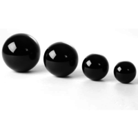 Black Crystal Spheres- Set of 4