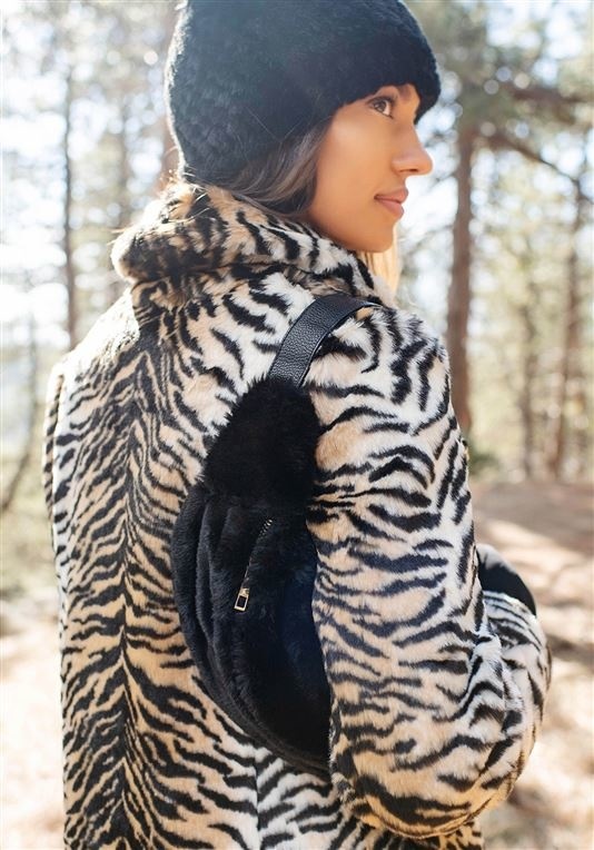 fur belt bag