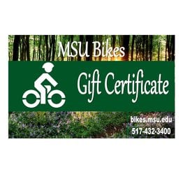 MSU Bikes' Gift Card $100