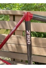 Trek Trek 2100 "Composite" road frame - red/carbon, 57cm (center-to-top), w/headset, AS IS