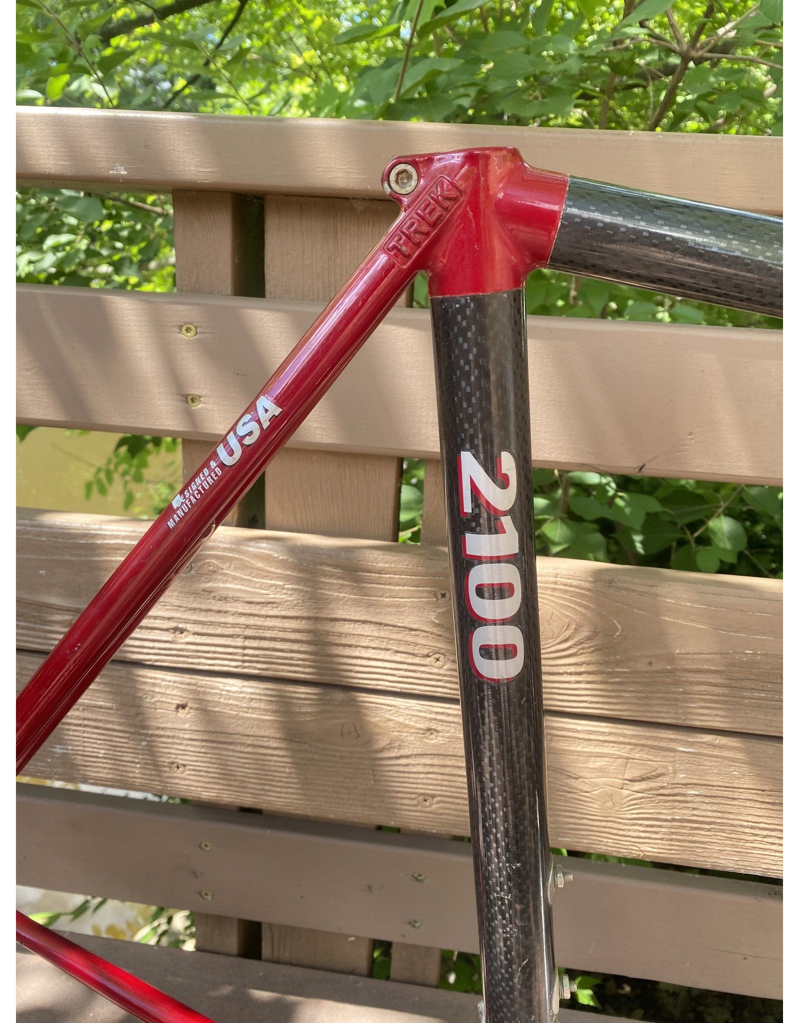 Trek 2100 road frame - red/carbon 57 cm, 22 1/2 in.