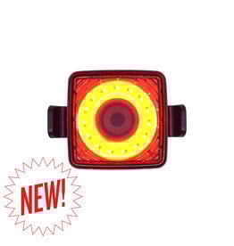 PLANET BIK Tail Light, Planet Bike 3304 BLINKY SQUARED, LED/USB