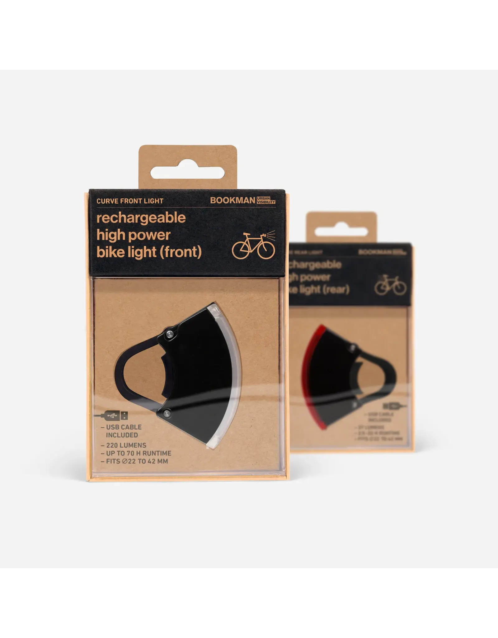 Bookman Light, Bookman Curve Headlight - Rechargable, Green