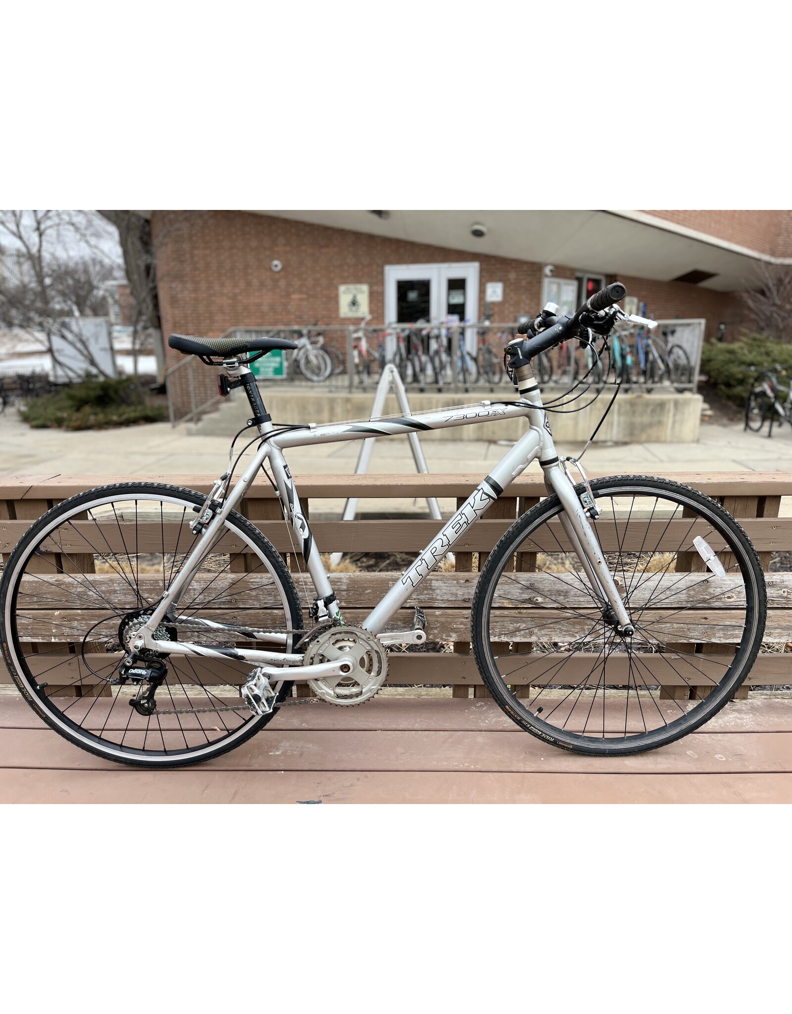 Trek, 7300FX, Gray, 22.5/XL