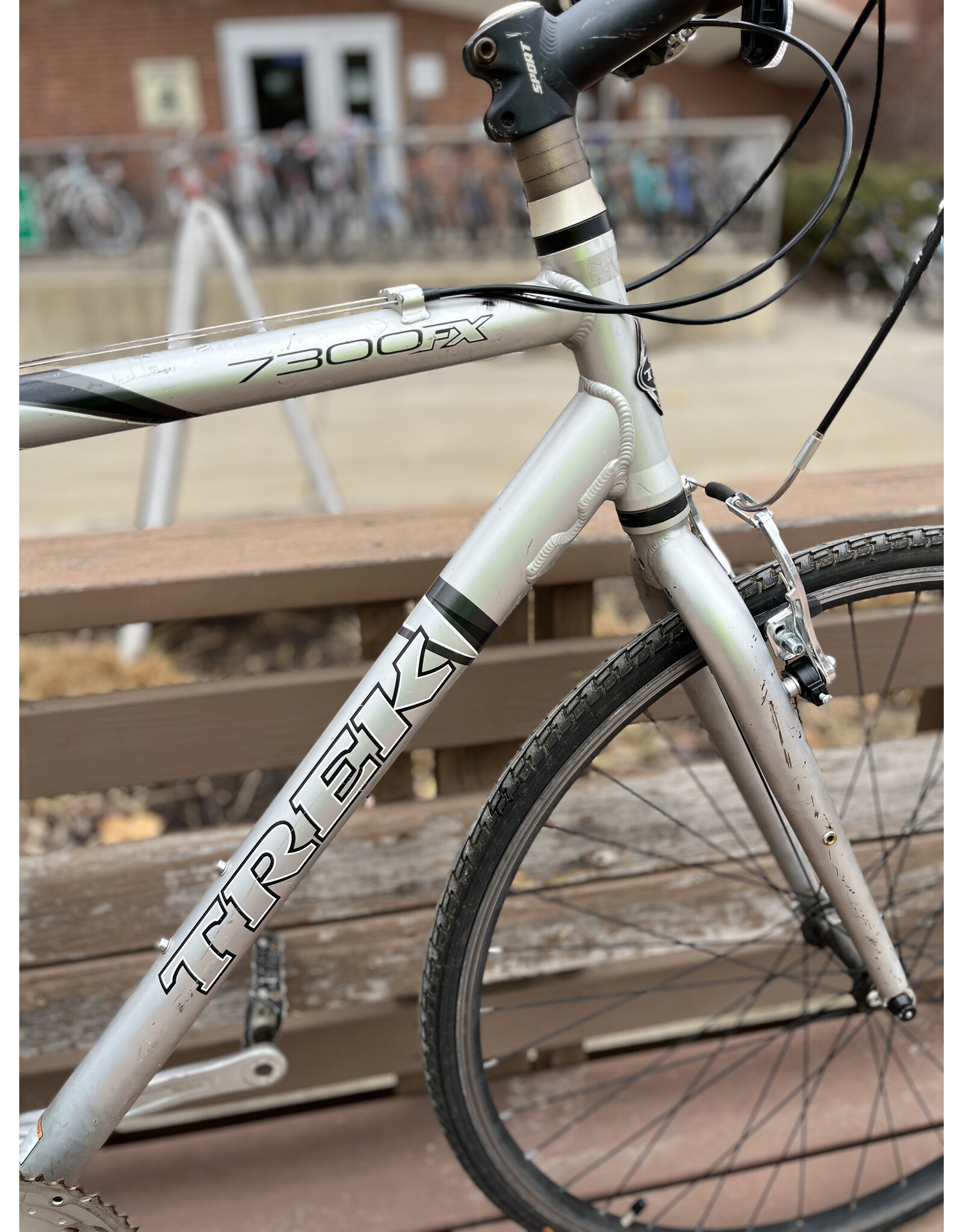 Trek, 7300FX, Gray, 22.5/XL