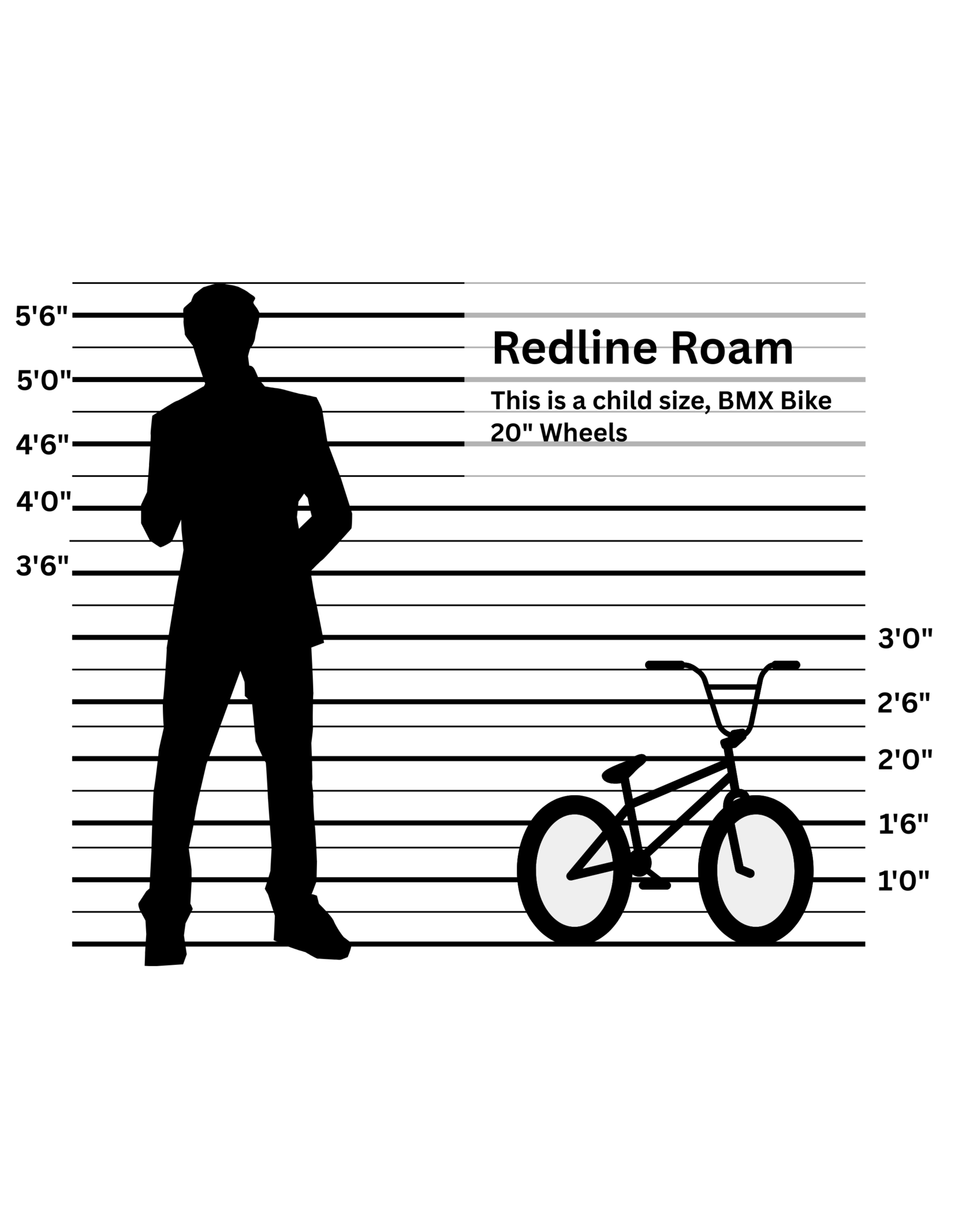 Redline Roam, Orange/Black, 20 in wheels, Small