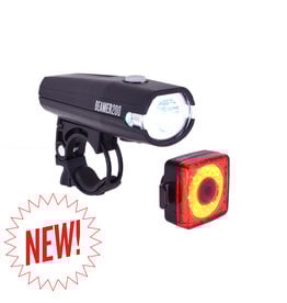 Planet Bike Light, Set (F&R),Planet Bike, Beamer200/BlinkySquared (USB)