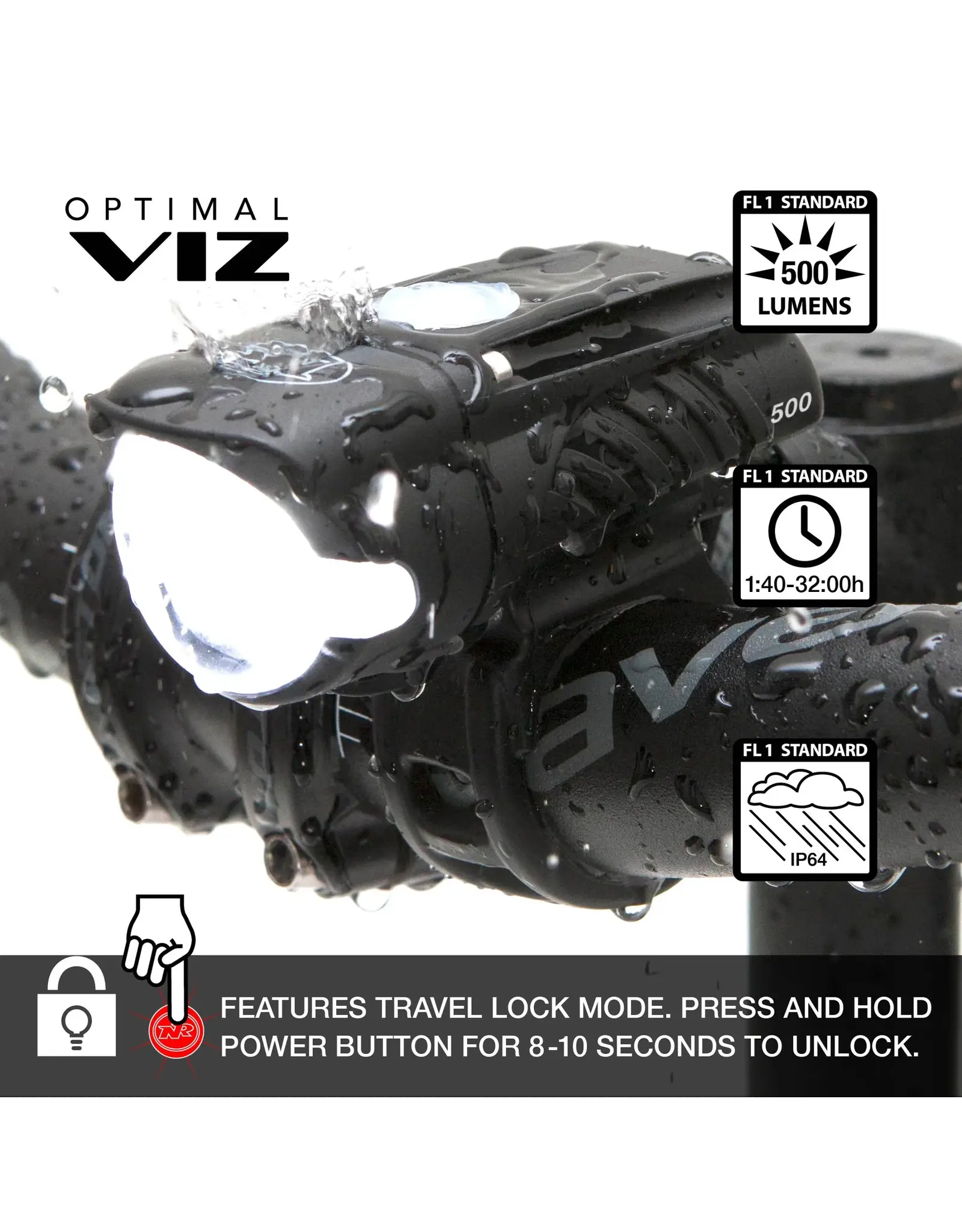 NiteRider Headlight and Taillight Set, NiteRider, Swift 500/Vmax+