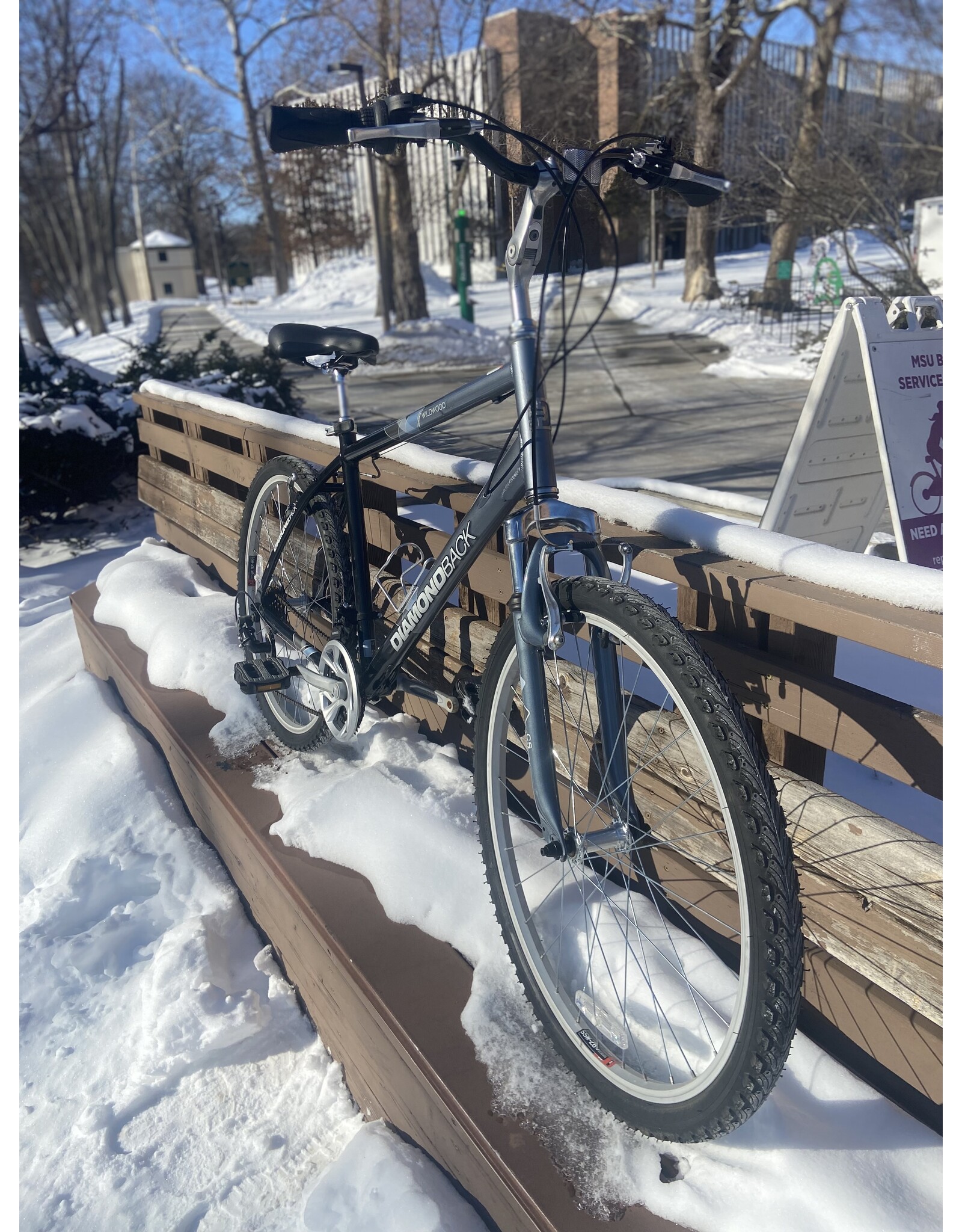 Diamondback, Wildwood, Gray/Black, 19in/L