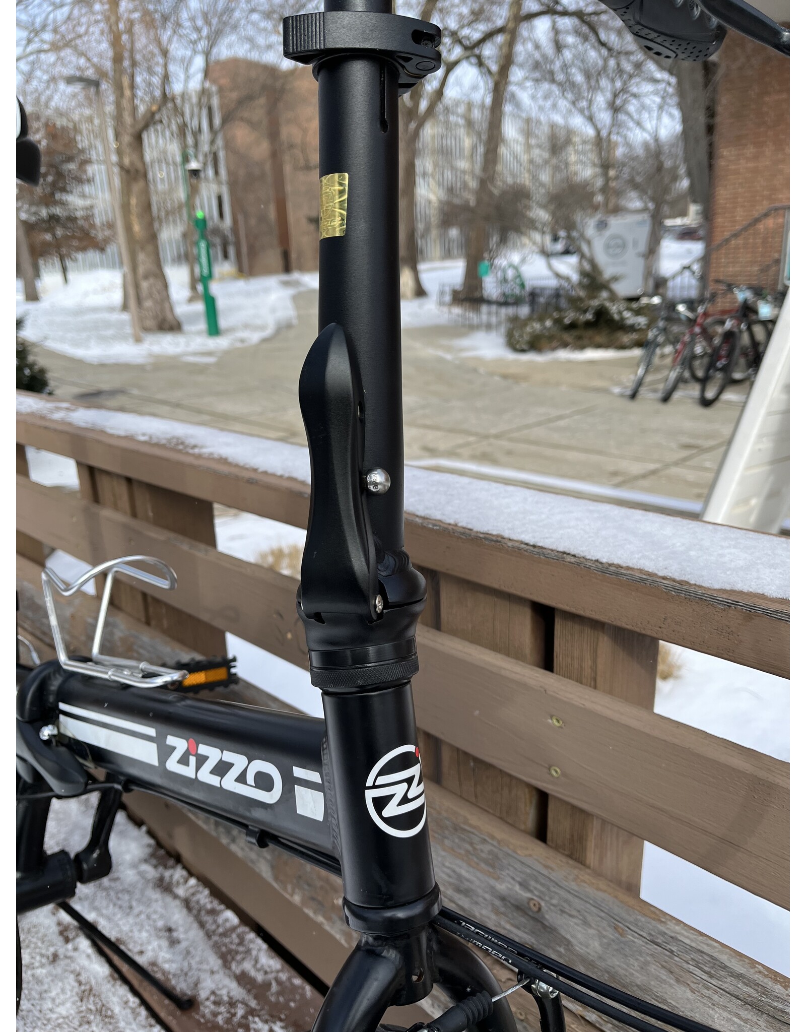 Zizzo Campo Folding Bike, Black/White, One Size Fits All