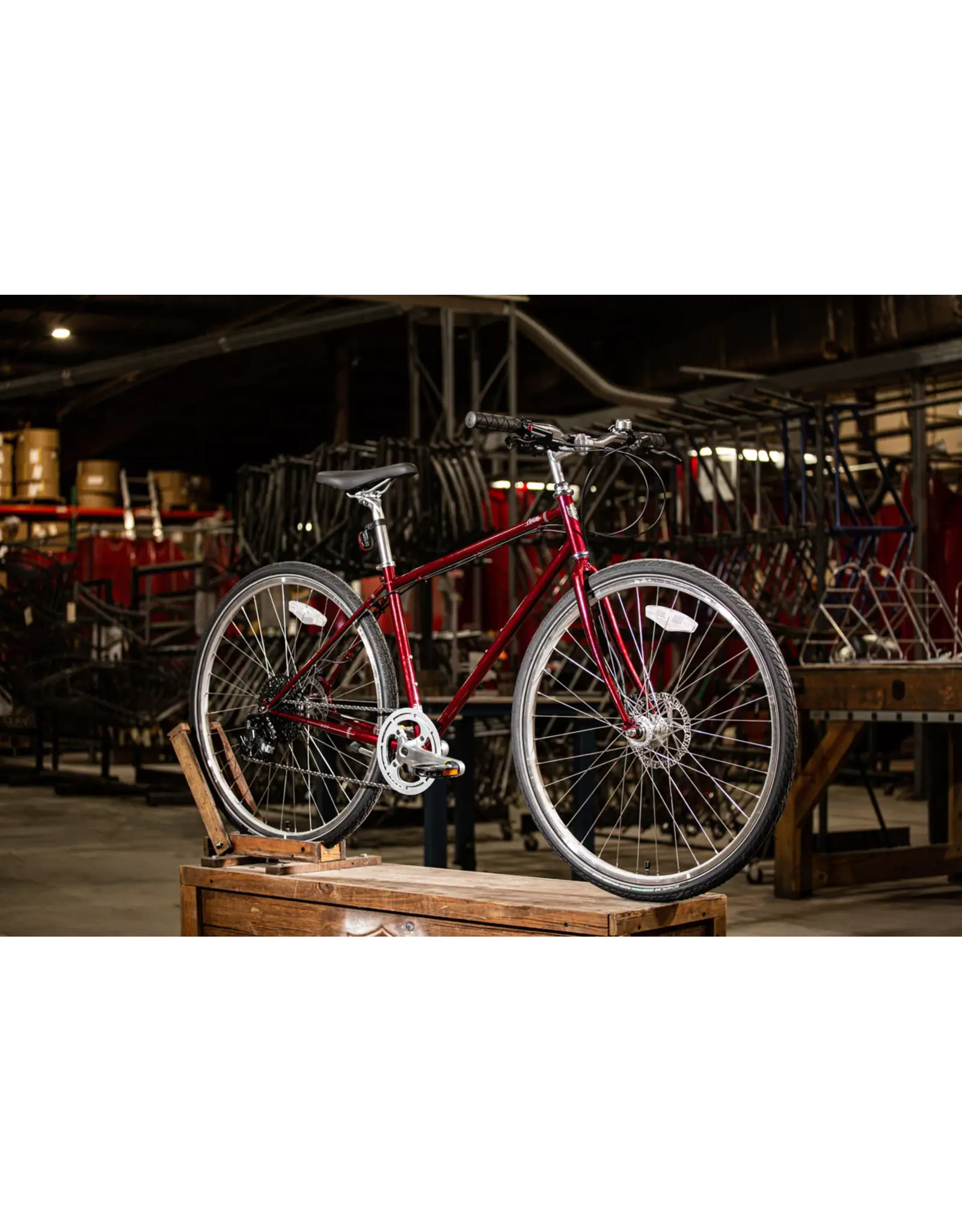 Detroit Bikes Detroit Bikes, Cortello, Candy Apple Red, 19"/M