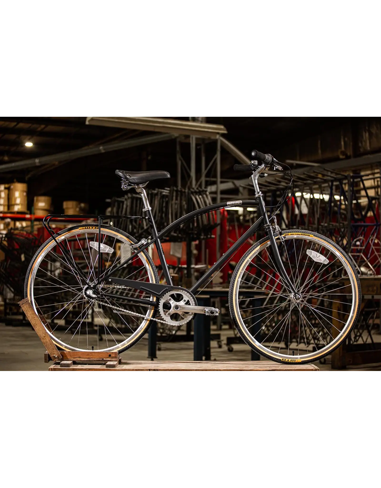 Detroit Bikes Detroit Bikes, A-Type (3 speed), Black, L