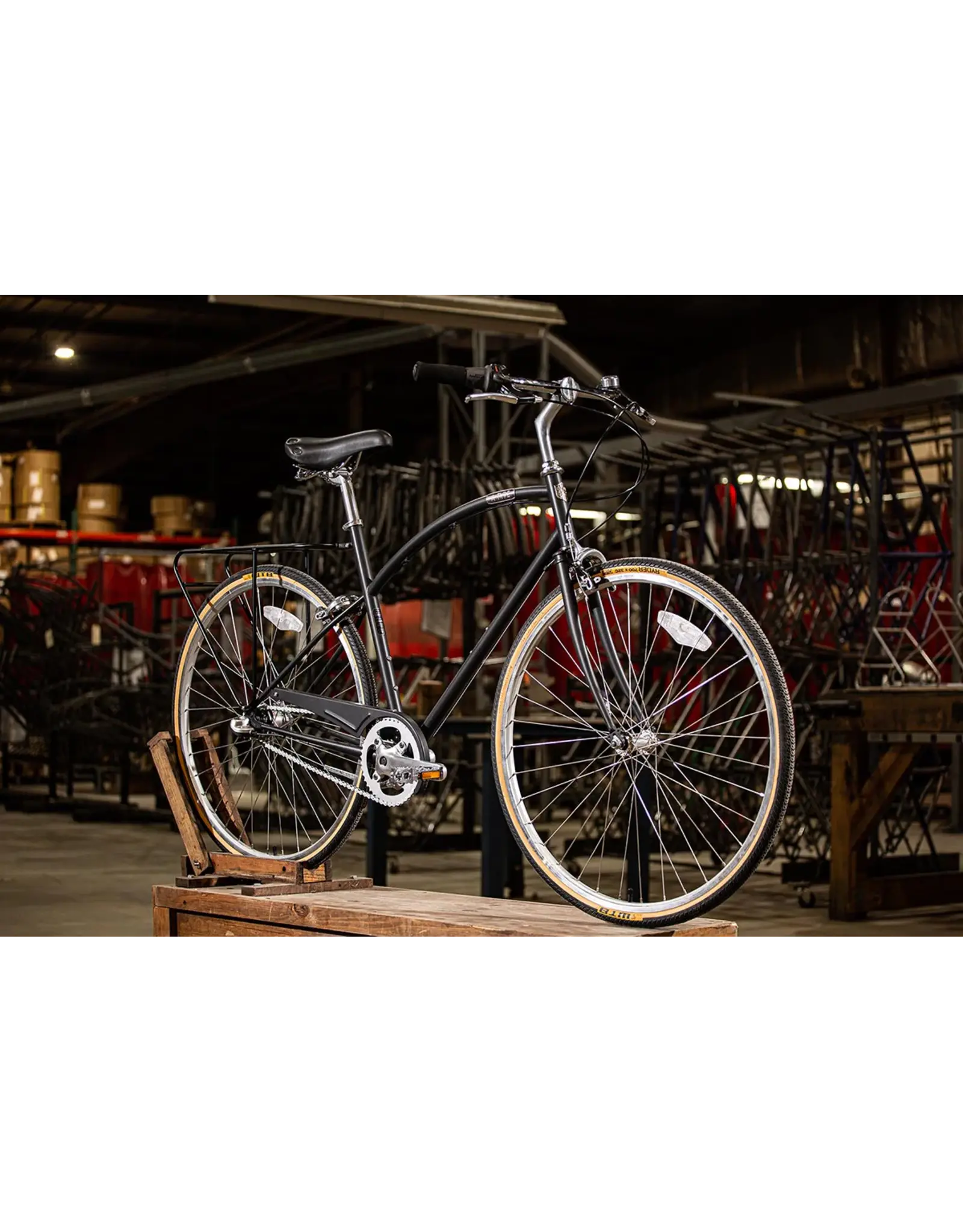 Detroit Bikes Detroit Bikes, A-Type (3 speed), Black, L