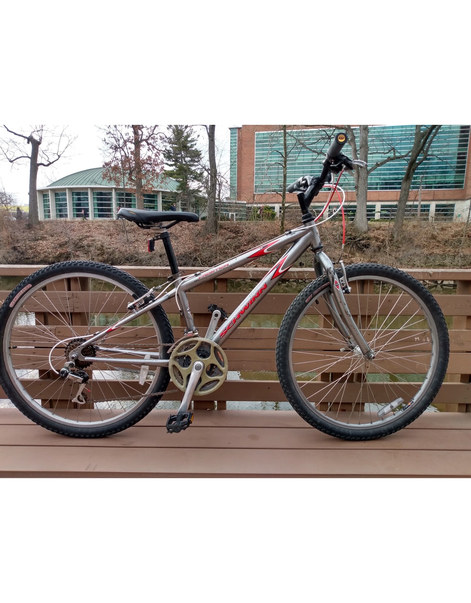 Schwinn, Frontier, Silver, 13in/XS, 26 in wheels