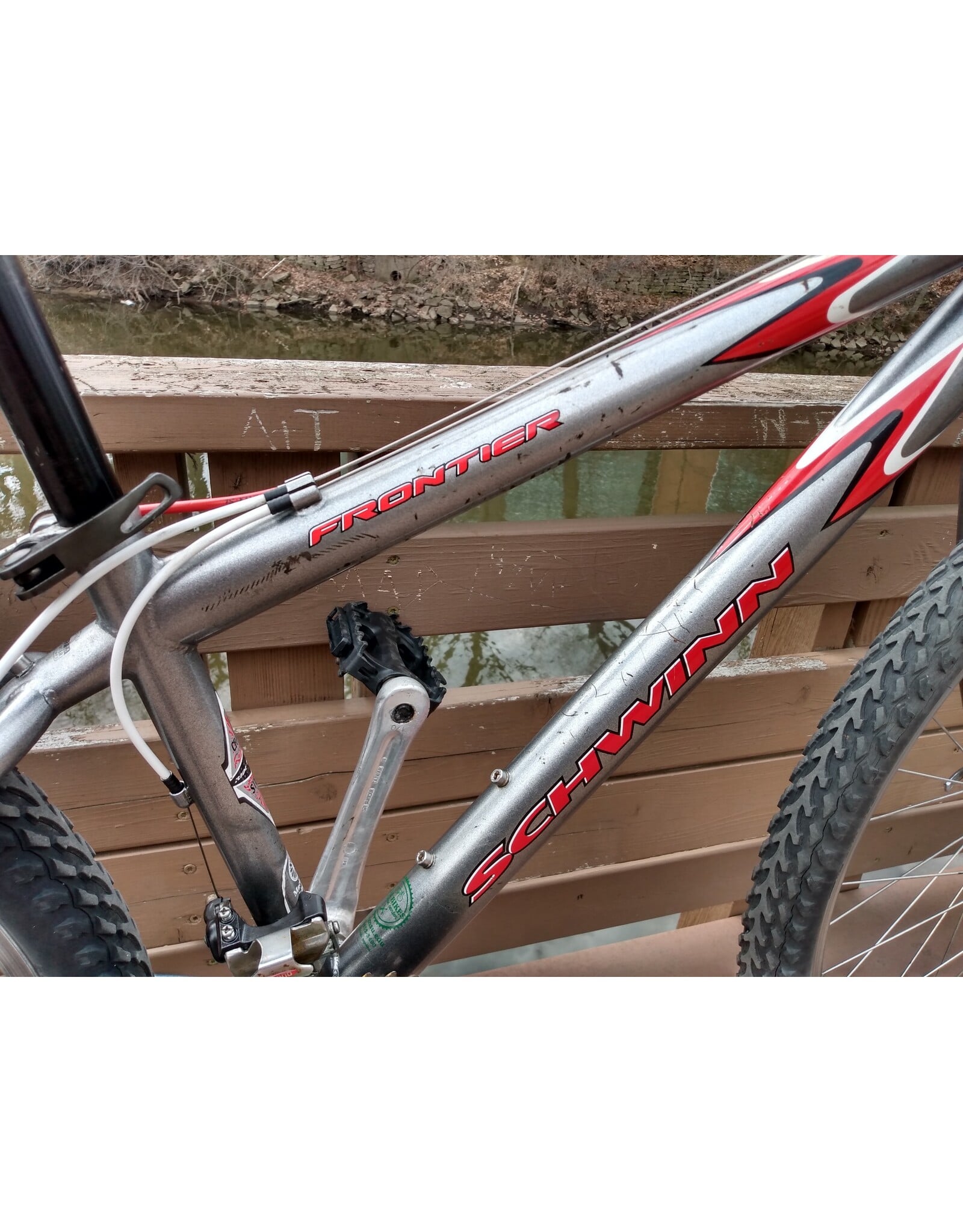 Schwinn, Frontier, Silver, 13in/XS, 26 in wheels