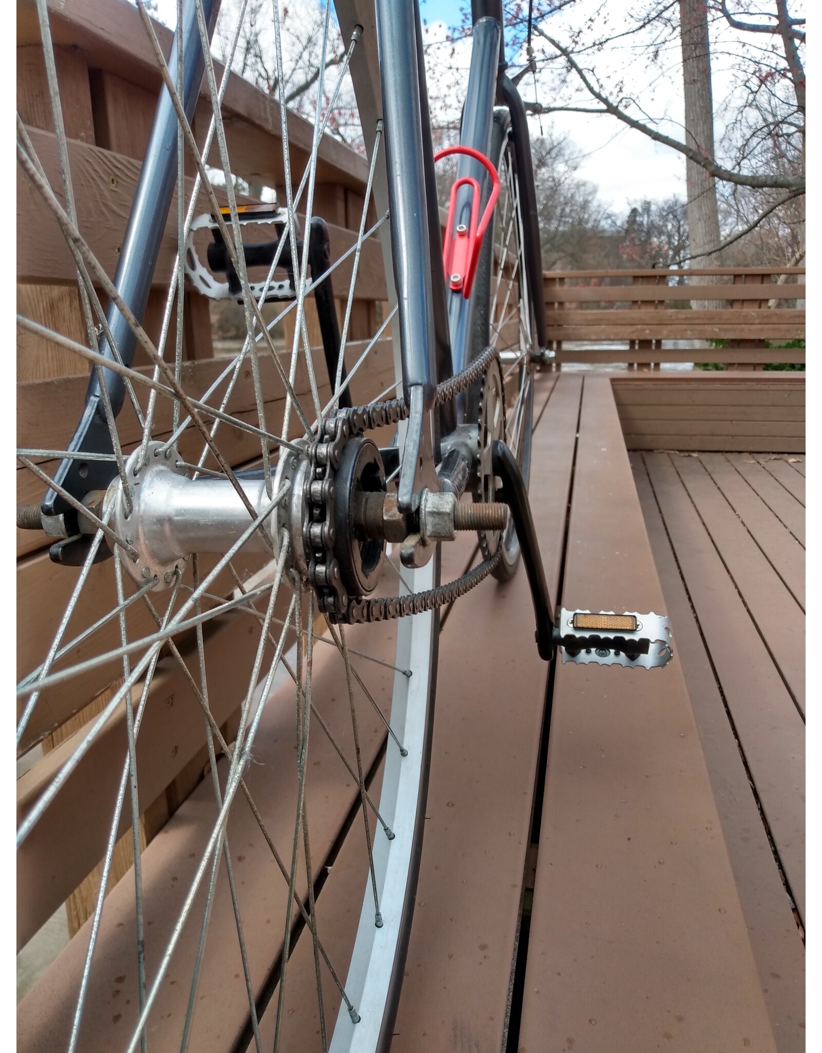 Unknown Brand, Single Speed, 58cm/XL, Grey