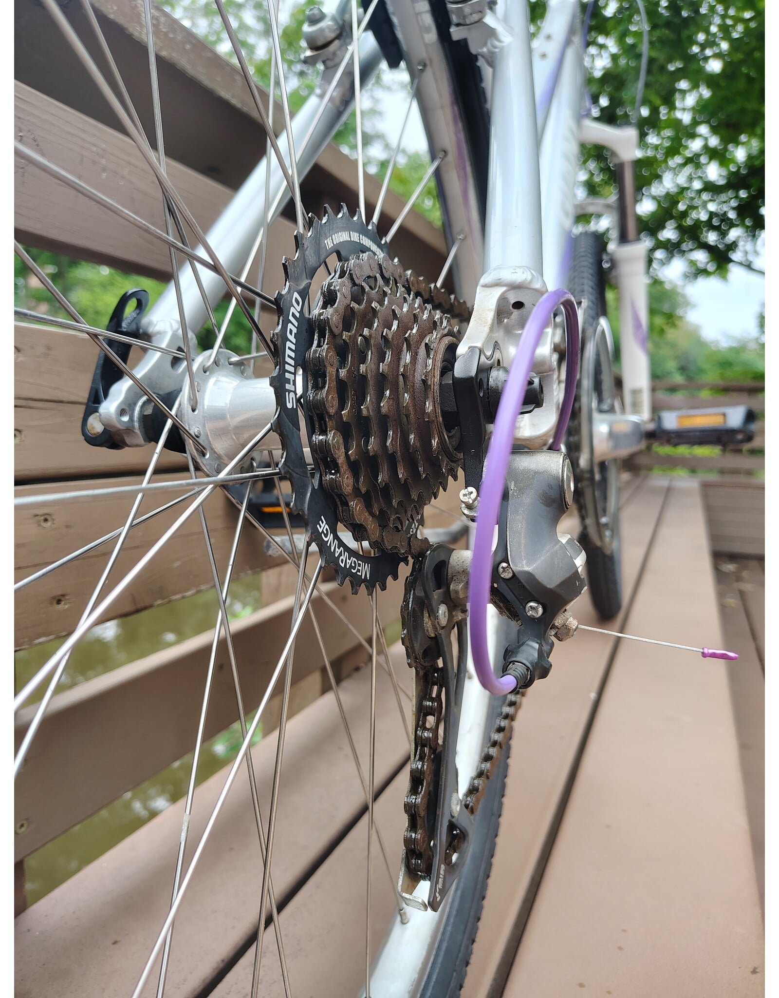 Giant, Boulder SE, M, Silver/Purple