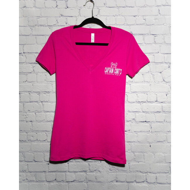 Vacation State Ladies V-neck