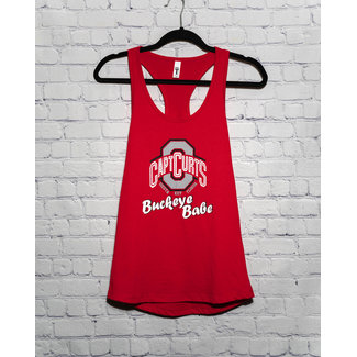 Captain Curt's "Buckeye Babe" Ladies' Racerback Tank