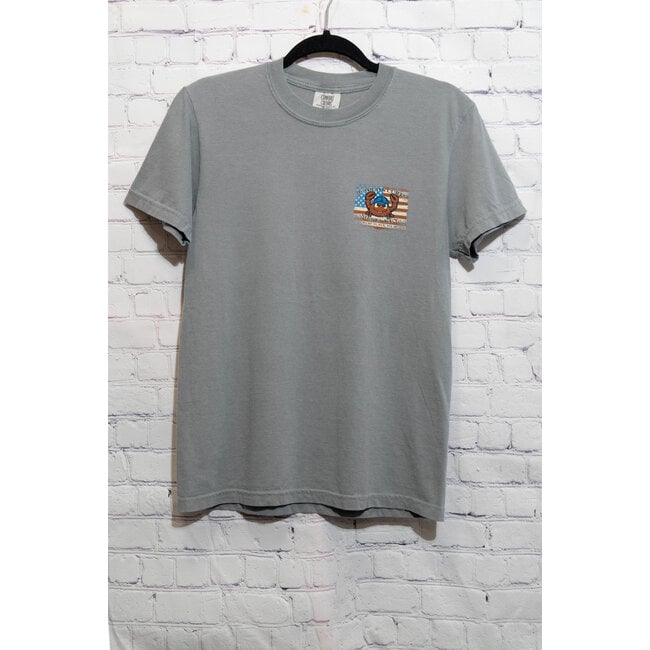 Captain Curt's US Flag Crab Tee