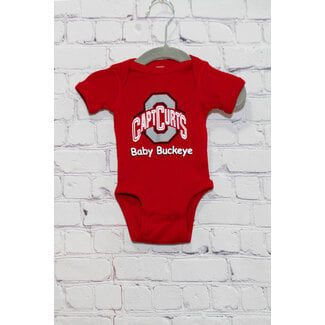 Captain Curt's Ohio State Buckeye Baby Onesie