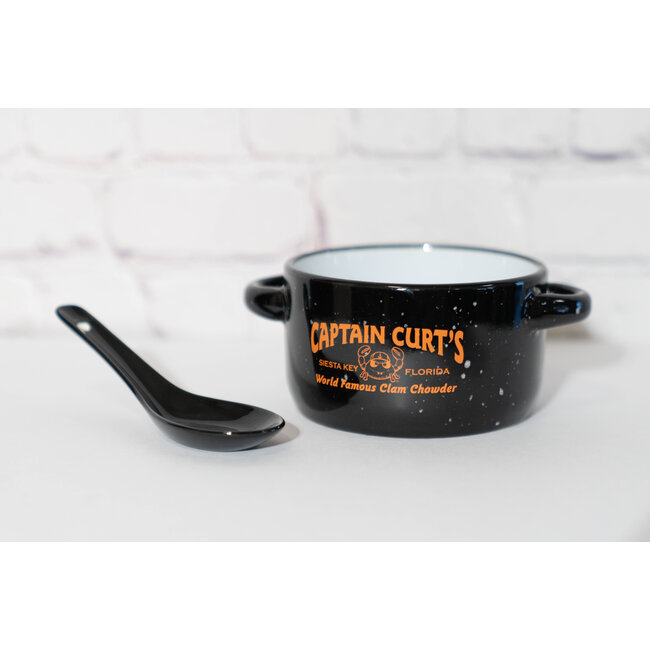 Ceramic Chowder Bowl with Spoon